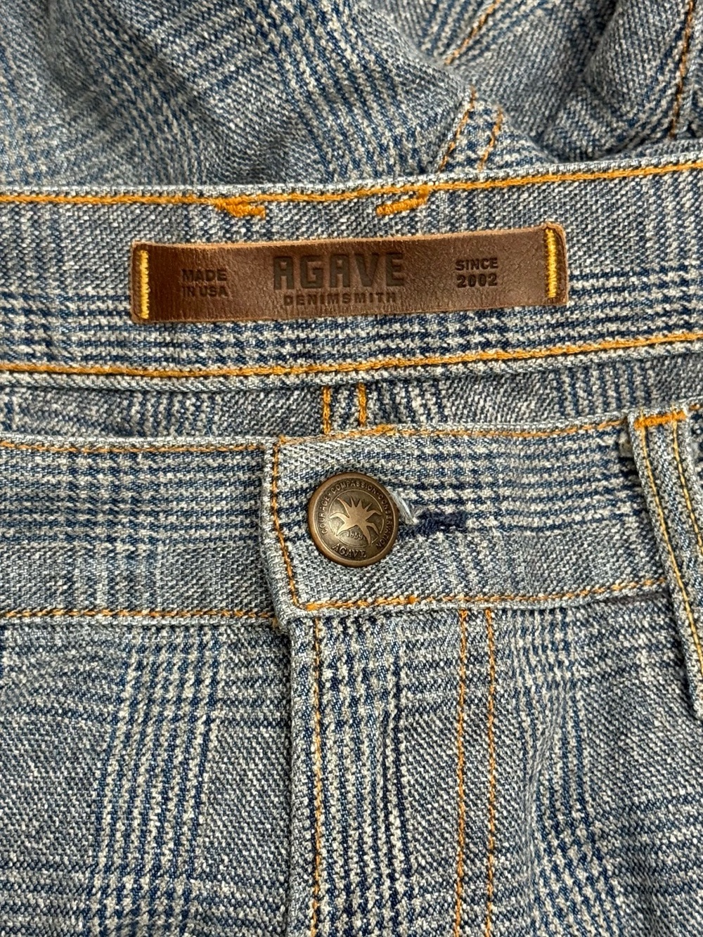 Agave Denimsmith | Rocker in Indigo Glen Plaid (Style 11-8041) Y2K | 40x31 - Picture 4 of 7